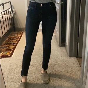 J Brand step hem skinny jeans
